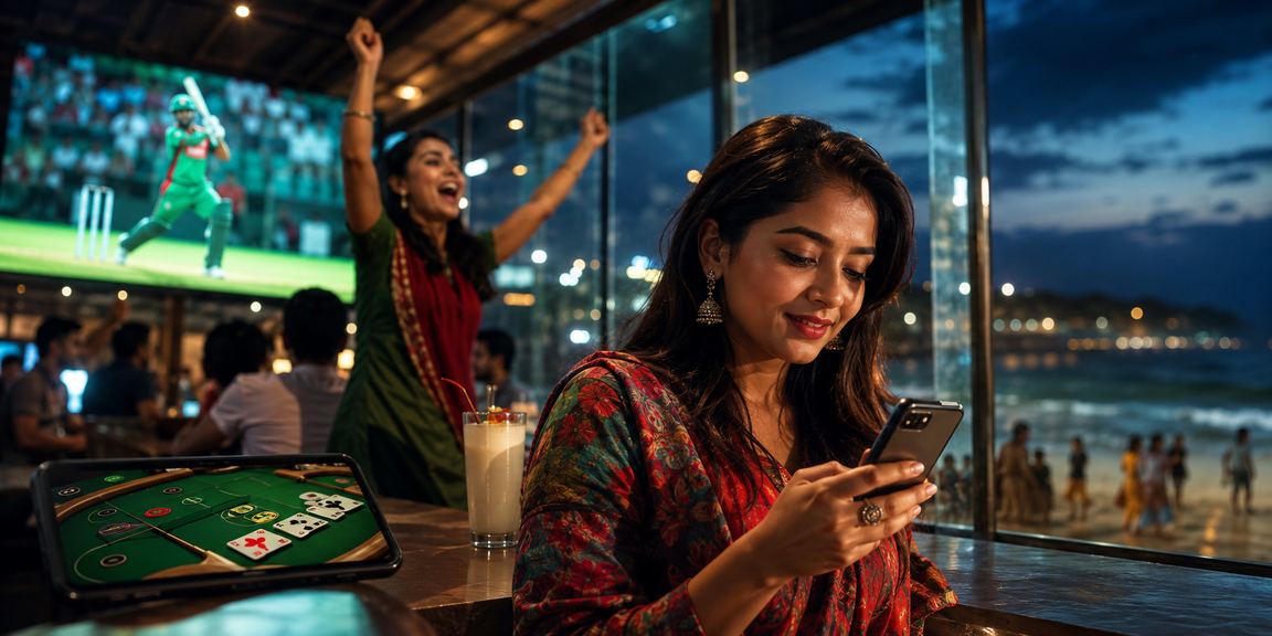 কক্সবাজার সমুদ্র সৈকতে ক্রিকেট বেটিং করছেন একজন বাংলাদেশি তরুণ — a96 মোবাইল অ্যাপ অভিজ্ঞতা