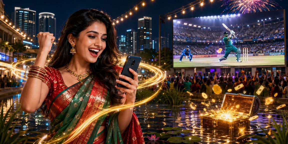 ঢাকায় শাড়ি পরে ক্রিকেট বেটিং উপভোগ করছেন একজন বাংলাদেশি নারী খেলোয়াড়